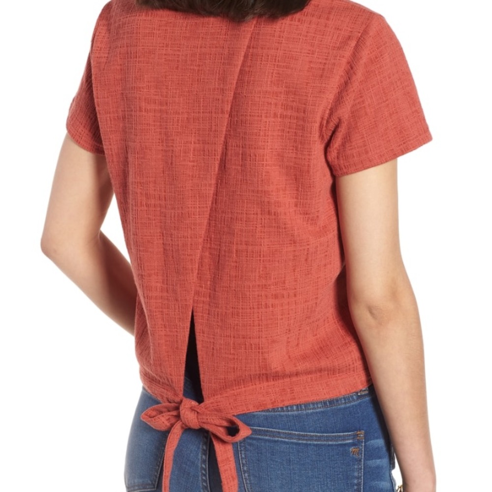 ISO! Madewell verse tie back top in Spiced Rose